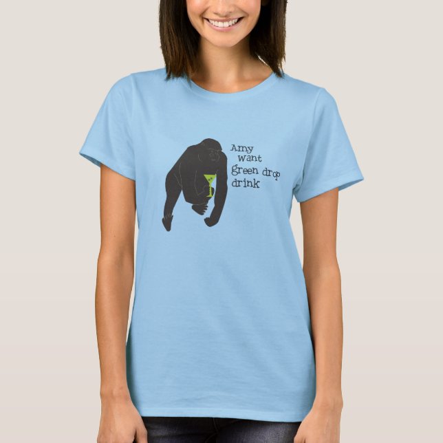 Camiseta El Amy quiere la bebida verde del descenso (Anverso)