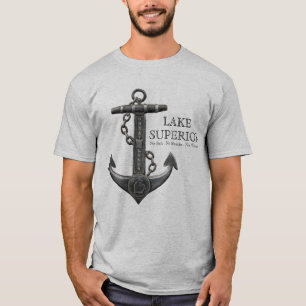 Camiseta El ancla de piratas náuticos del lago SUPERIOR en