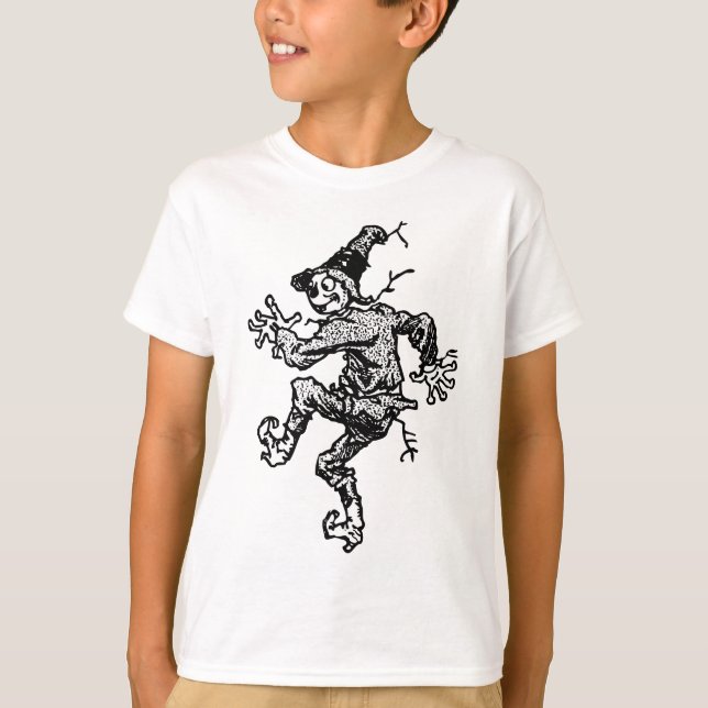 Camiseta El andar a trancos del espantapájaros (Anverso)
