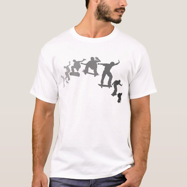 Camiseta El andar en monopatín (Anverso)