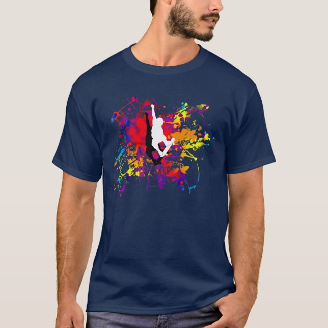 Camiseta el andar en monopatín (Anverso)