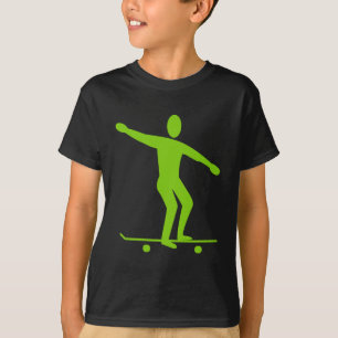 Camiseta El andar en monopatín - verde de Martian