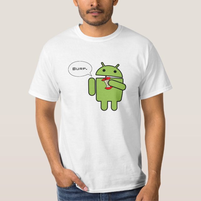 Camiseta El androide contra Apple, y el ganador es (Anverso)