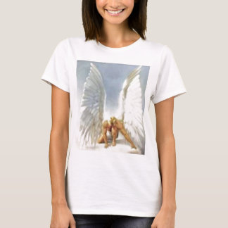 Camiseta El ángel de la imagen de la protección personaliza