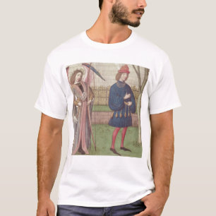 Camiseta El ángel del amor que aparece a un amante en