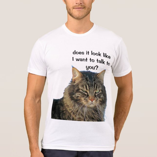 Camiseta El ángel gruñón no quiere hablar (Anverso)