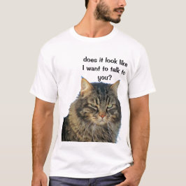 Camiseta El ángel gruñón no quiere hablar.