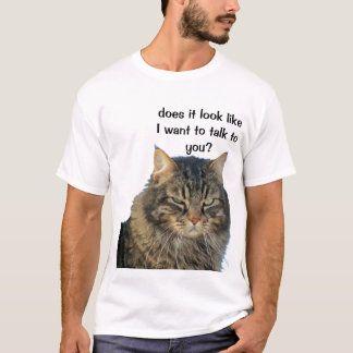Camiseta El ángel gruñón no quiere hablar.