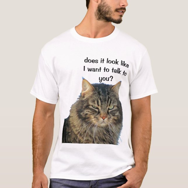 Camiseta El ángel gruñón no quiere hablar (Anverso)