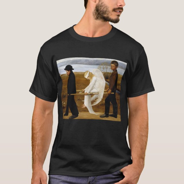 Camiseta El ángel herido pintando Hugo Simberg, 1903 (Anverso)