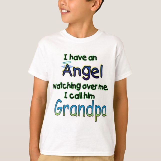 CAMISETA EL ÁNGEL LLAMÓ A GRANDPA (Anverso)