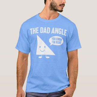 Camiseta El ángulo del papá divertido Math retro