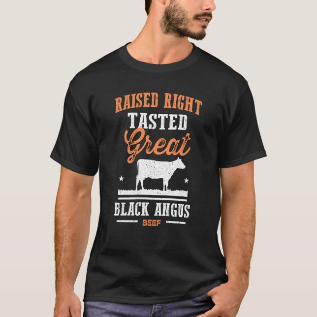 Camiseta El ángulo negro elevado a la derecha sabor grande  (Anverso)