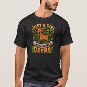 Camiseta El Animal Cerveño Es Sólo Un Chica Que Ama A Los D