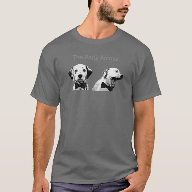 Camiseta El animal de fiesta retro familiar (Anverso)