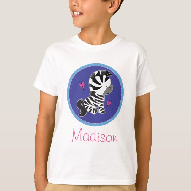 Camiseta El animal del parque zoológico de la cebra (Anverso)