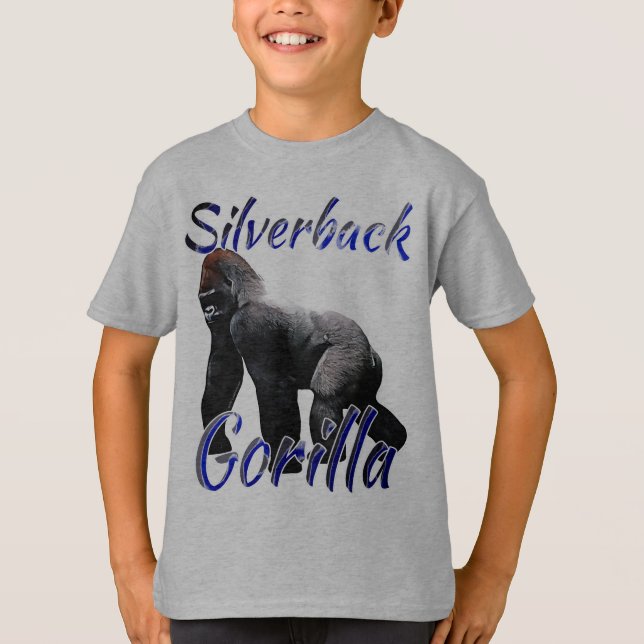 Camiseta El animal del parque zoológico del gorila del (Anverso)