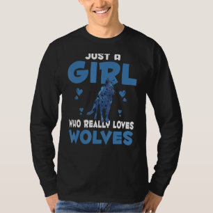 Camiseta El animal depredador es sólo un Chica que ama real