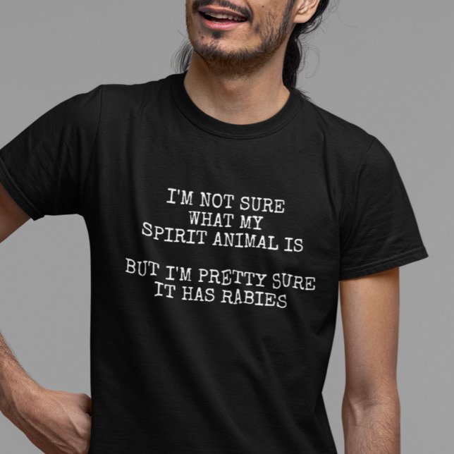 Camiseta El animal espiritual tiene el humor de la rabia (Subido por el creador)