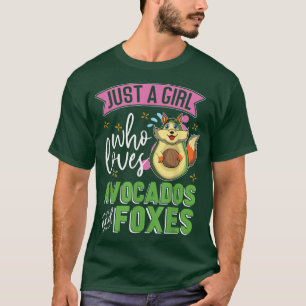 Camiseta El Animal Natural Es Un Chica Que Ama El Aguacate