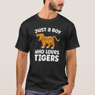 Camiseta El animal salvaje del tigre es sólo un chico que a