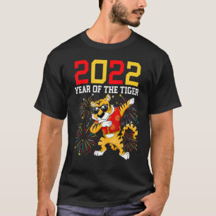 Camiseta El Año Dabbing Del Tigre Feliz Año Nuevo Chino 2