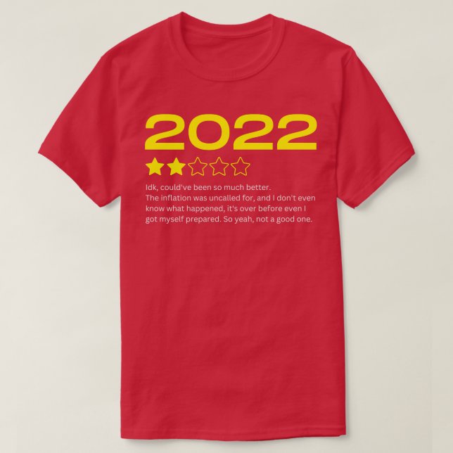Camiseta El año de calificación de 2022 divertido en revisi (Diseño del anverso)