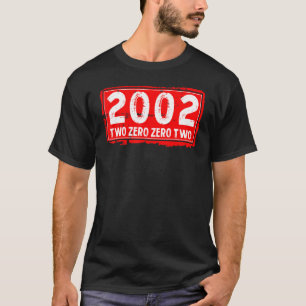 Camiseta El año de nacimiento de 2002 para el hombre y la m