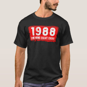 Camiseta El Año De Nacimiento De Hombres Y Mujeres En 1988,