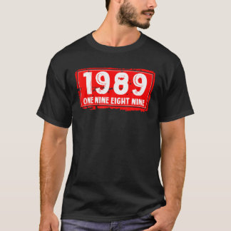 Camiseta El Año De Nacimiento De Hombres Y Mujeres En 1989,