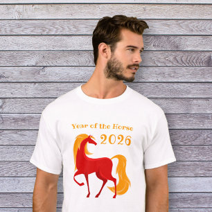 Camiseta El año del caballo de bomberos 2026, de los hombre