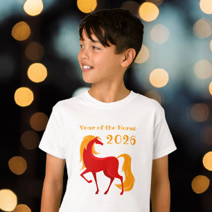 Camiseta El año del caballo de bomberos 2026 de un niño zod