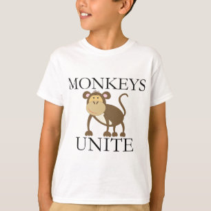 Camiseta El año divertido del mono "monos une "