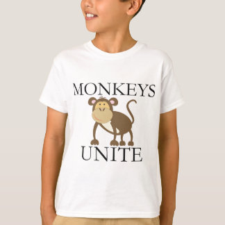 Camiseta El año divertido del mono "monos une "
