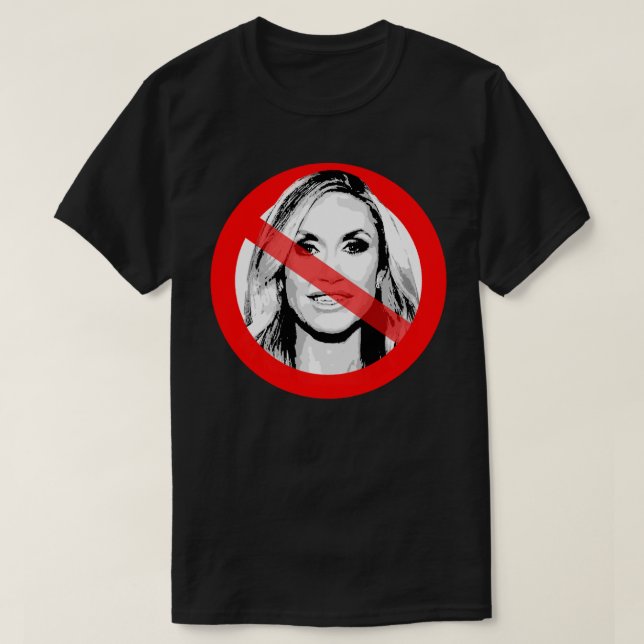 Camiseta El anti Lara Trump cruzó la cara (Diseño del anverso)