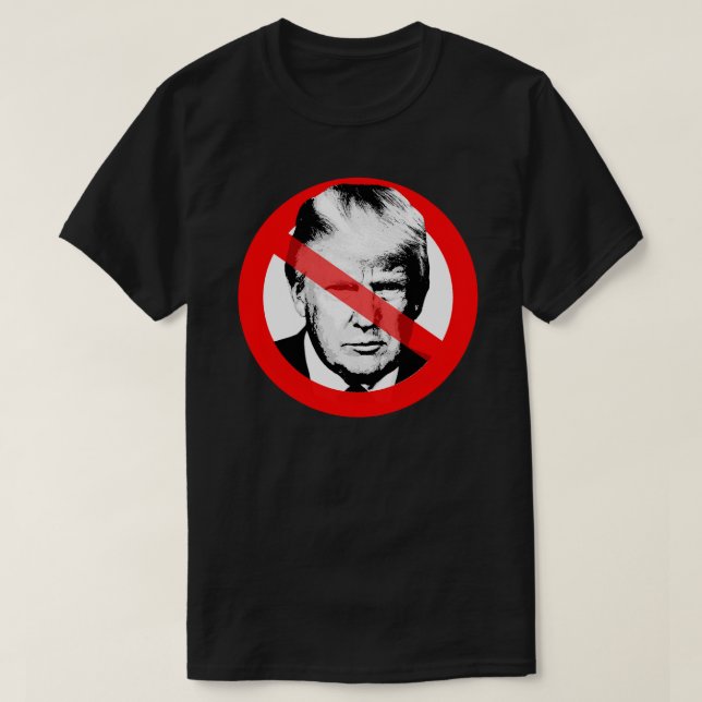 Camiseta El anti Trump se desvanece (Diseño del anverso)