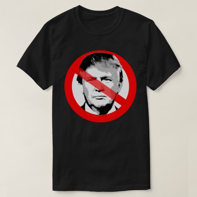 Camiseta El anti Trump se desvanece (Diseño del anverso)