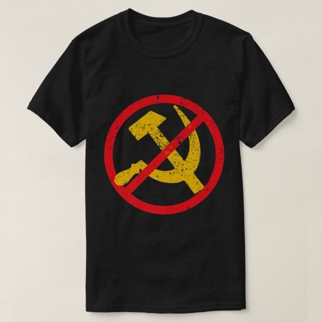 Camiseta El anticomunismo sea bueno, no seas república comu (Diseño del anverso)