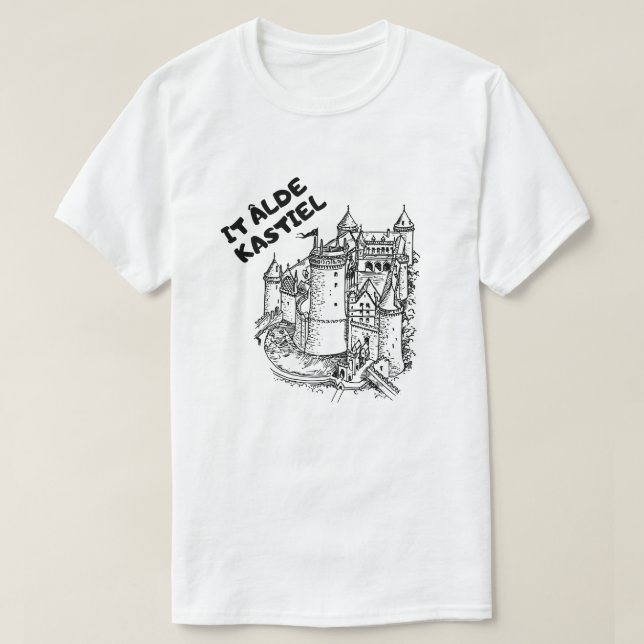 Camiseta El antiguo castillo de Frisia, el castillo de kast (Diseño del anverso)