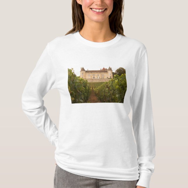 Camiseta El antiguo castillo medieval Chateau de Rully en l (Anverso)
