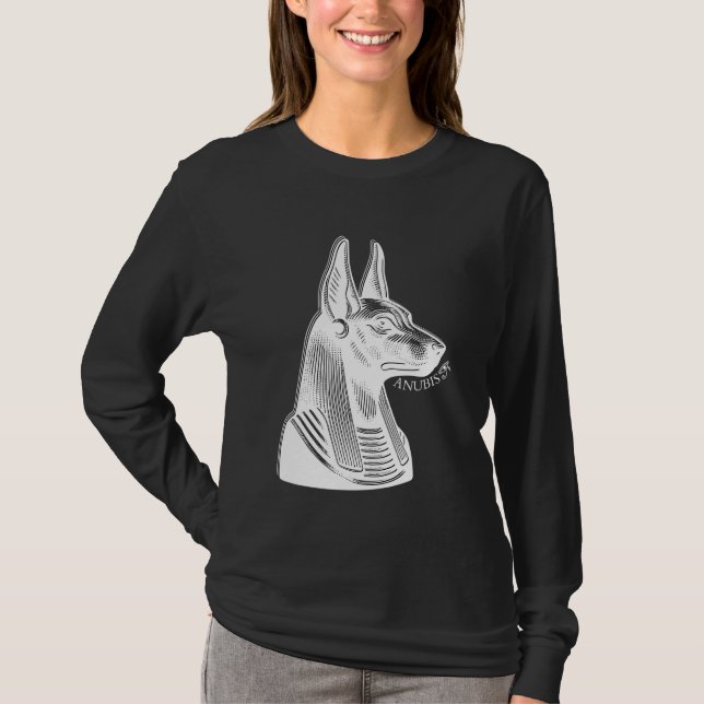 Camiseta El Antiguo Dios Egipcio Anubis Ojo De Horus Kemet  (Anverso)