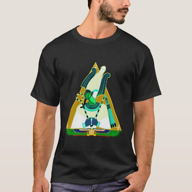 Camiseta El antiguo egipcio Dios Osiris Ausar (Anverso)
