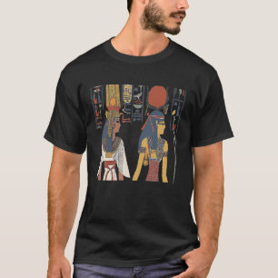 Camiseta El antiguo faraón egipcio Queens con las manos en 