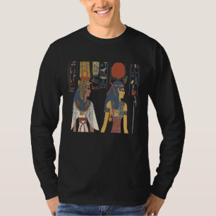 Camiseta El antiguo faraón egipcio Queens con las manos en 