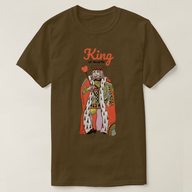 Camiseta El antiguo Rey de los Corazones (Diseño del anverso)