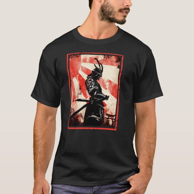 Camiseta El antiguo Samurai Bushido japonés Ronin Armor Asi (Anverso)