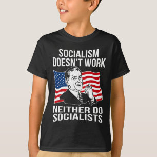Camiseta El antisocialismo no funciona socialistas capitali