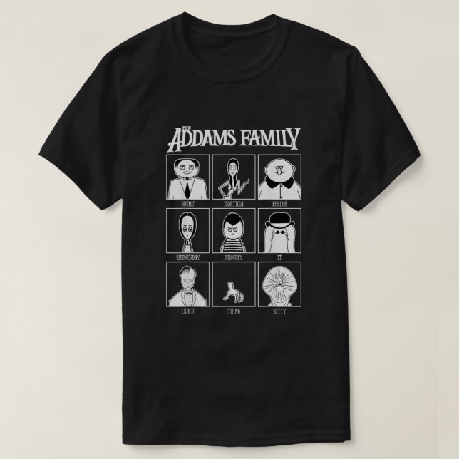 Camiseta El Anuario de la Familia Addams (Diseño del anverso)