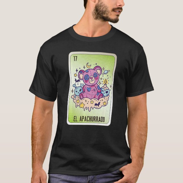 Camiseta EL Apachurrado Mexican Slang Lottery Bingo Cards   (Anverso)