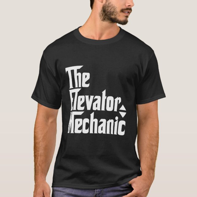Camiseta El Aparato Técnico Mecánico Del Ascensor (Anverso)